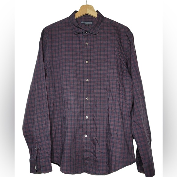 John Varvatos Lightweight Plaid Buttondown - Picture 1 of 3
